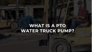 PTO Water Truck Pump